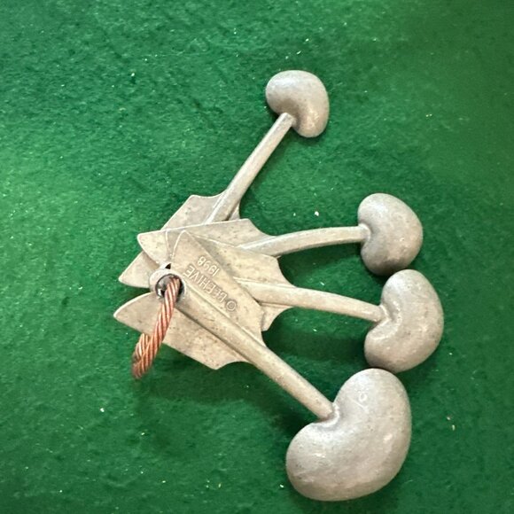 Vintage Beehive Pewter Measuring Spoons Heart & Arrow Shaped Dated 1998 Kitschy - Picture 8 of 9